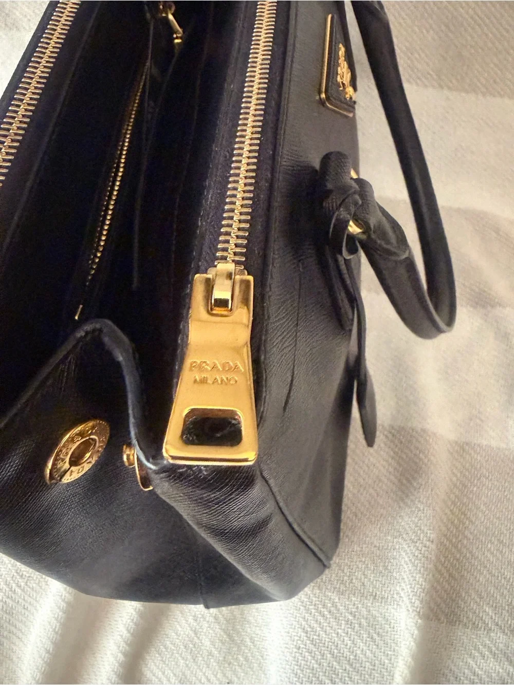 Prada Black Saffiano Galeria Bag